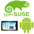 Android Logo, Archos 101 und openSuSE Logo